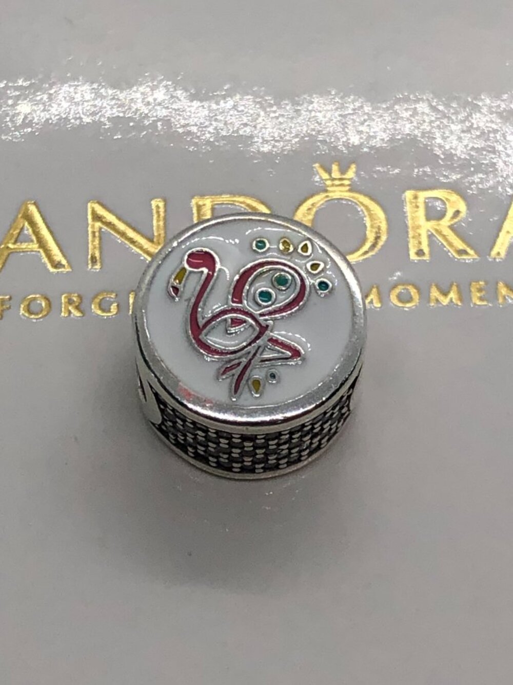 Pandora Nassau Bahamas Flamingo Bead Charm
